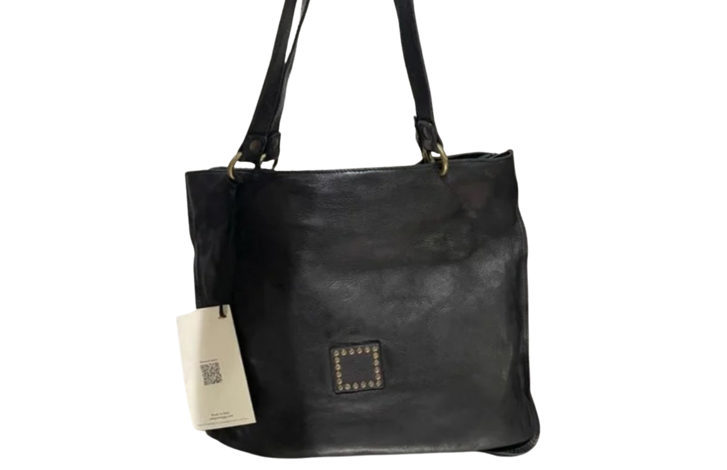 Black leather Campomaggi bag