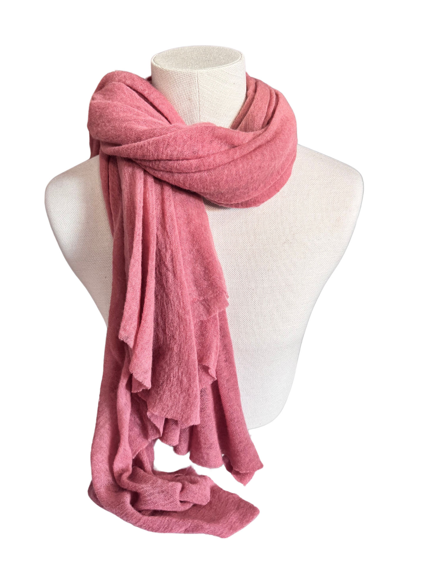 Salmon Pink Extra Large Botto Giuseppe Scarf