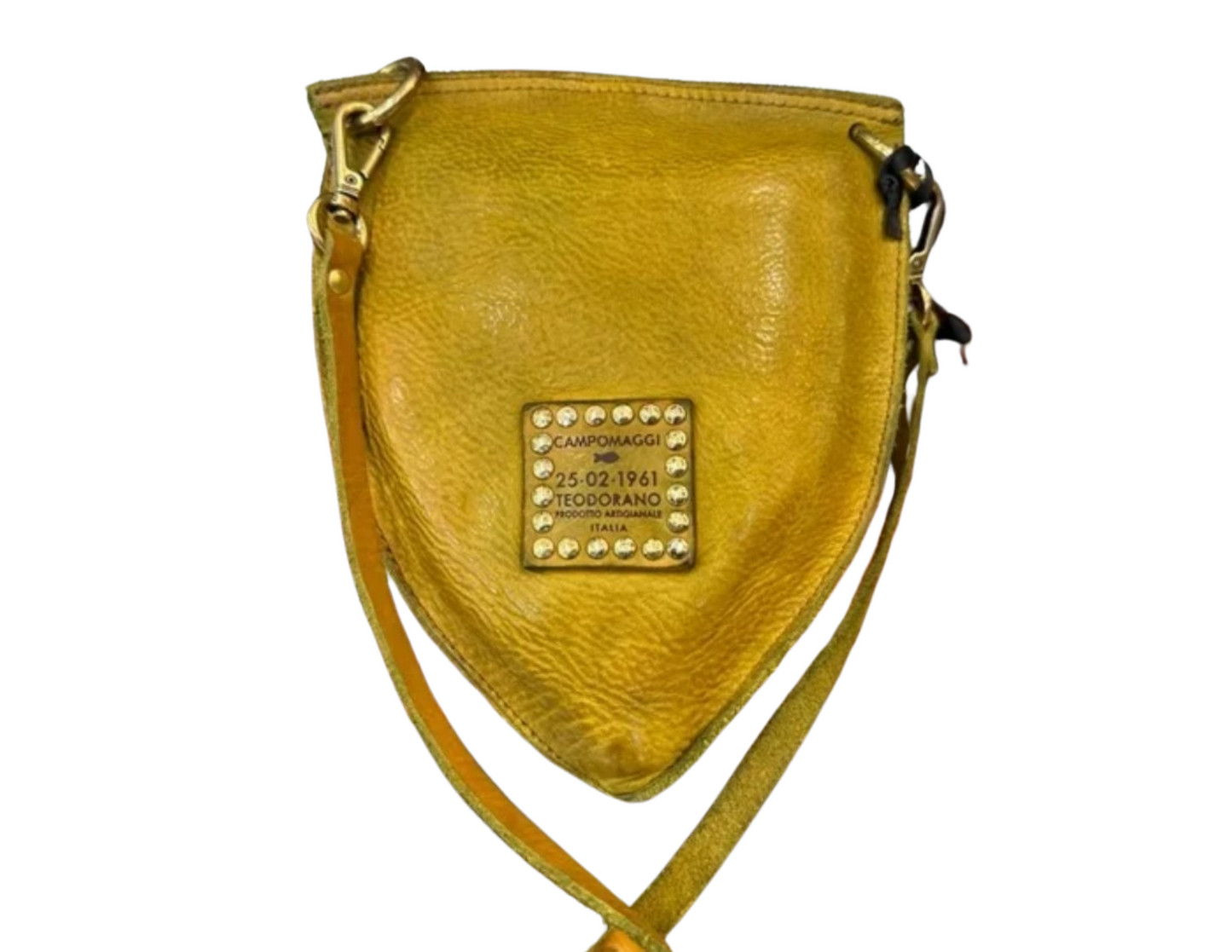 Mustard|Chartreuse Campomaggi crossbody baglet satchel