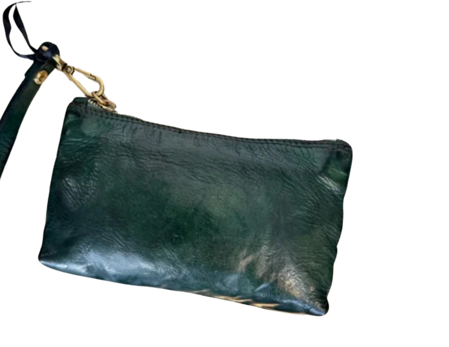 Emerald Green Campomaggi Leather Clutch