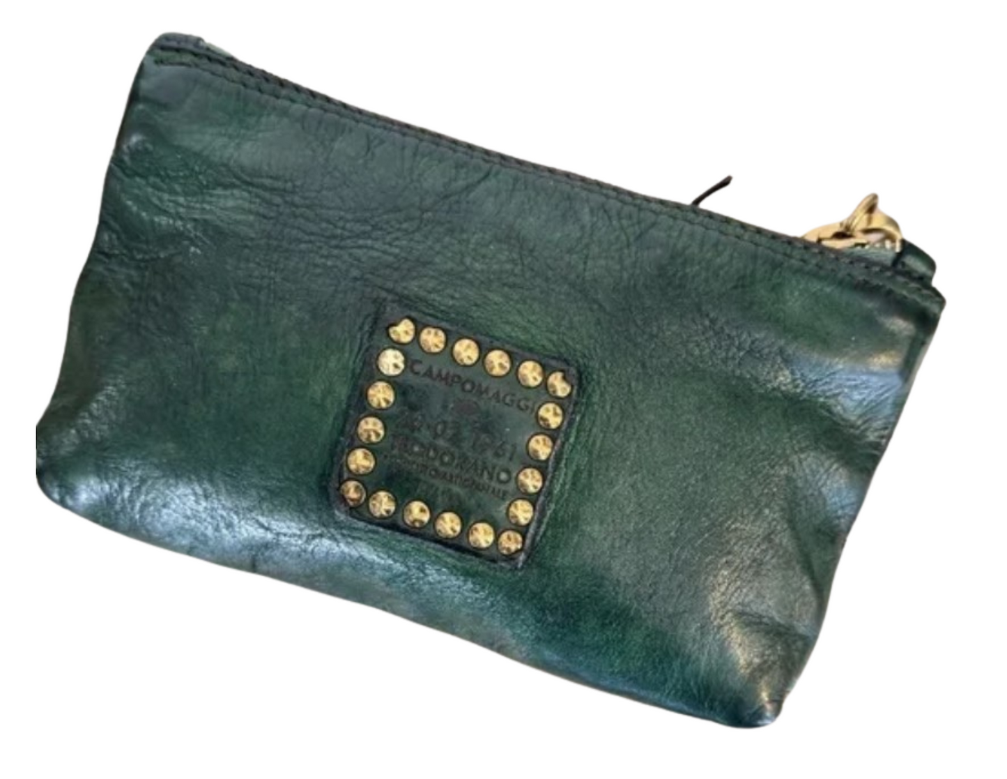 Emerald Green Campomaggi Leather Clutch