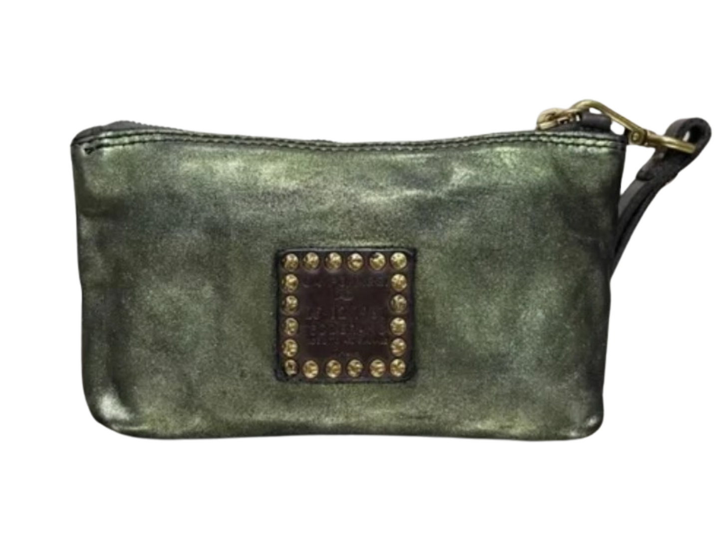 Multi colored Metallic Leather Campomaggi Clutch