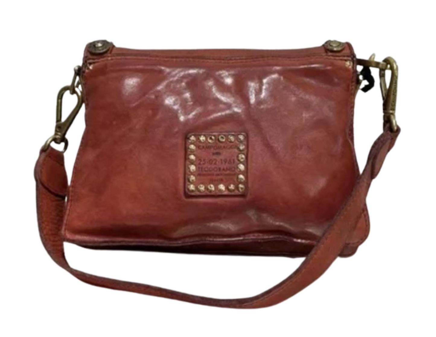 Brown leather Jeweled Campomaggi Bag