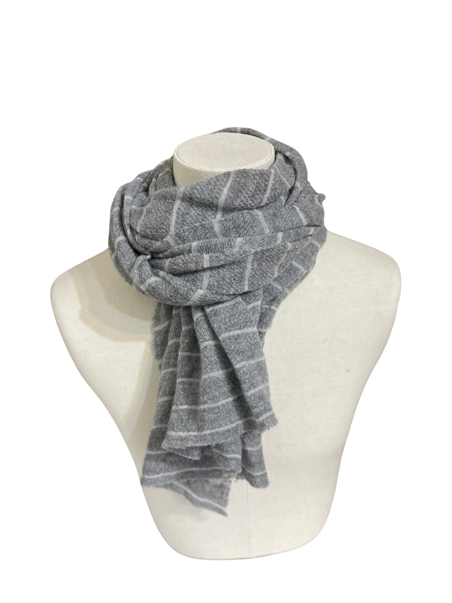 Gray striped Botto Giuseppe Scarf