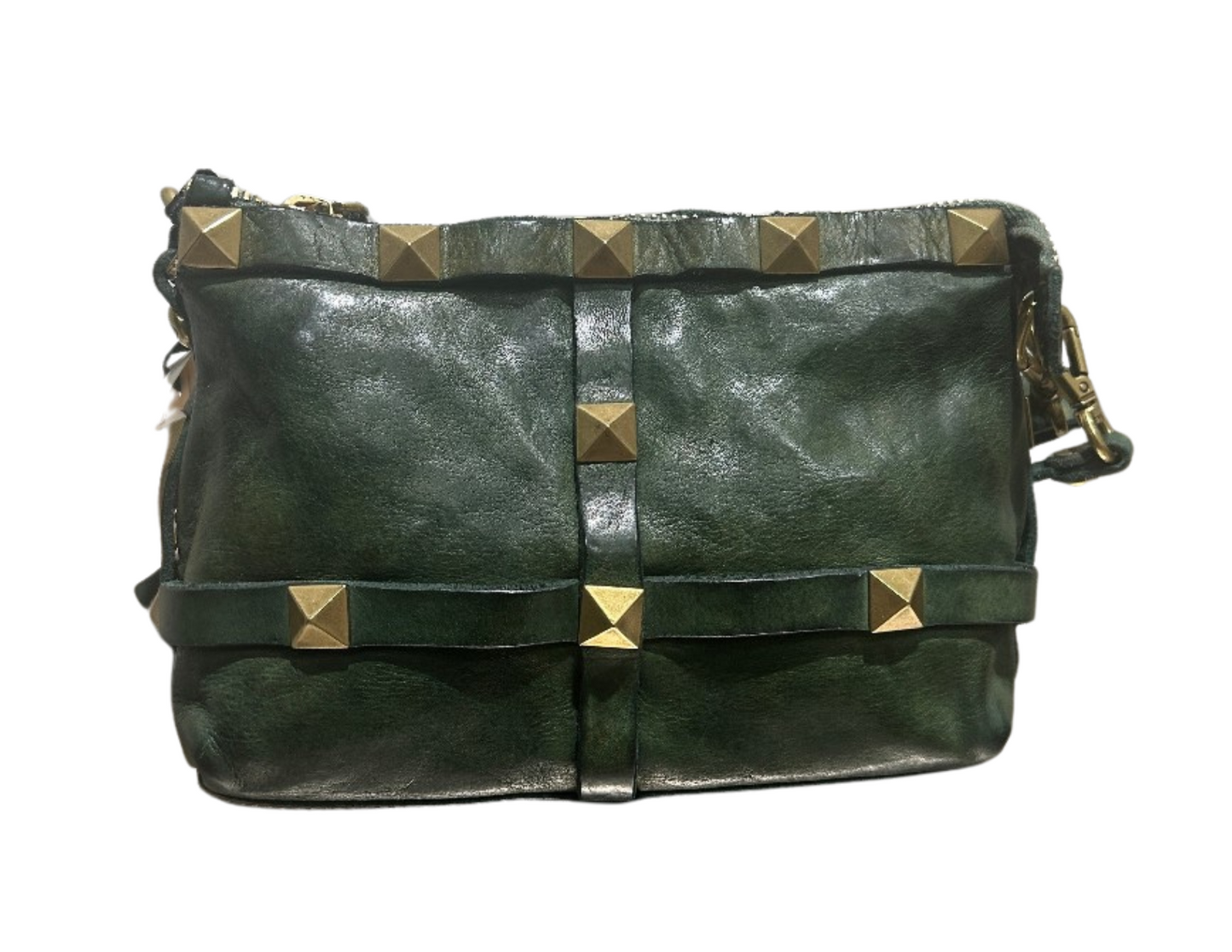 Green Studded Purse