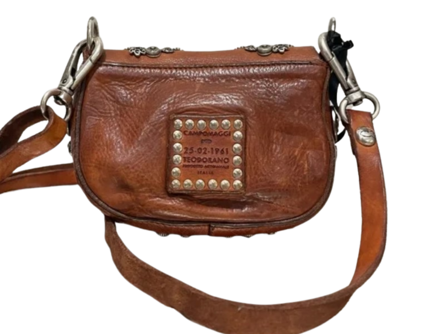 Brown Leather Embellished Campomaggi Bag