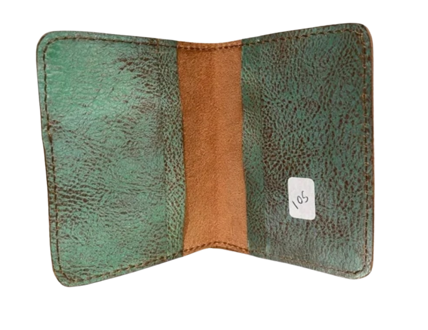 Metallic Green Leather Campomaggi Wallet