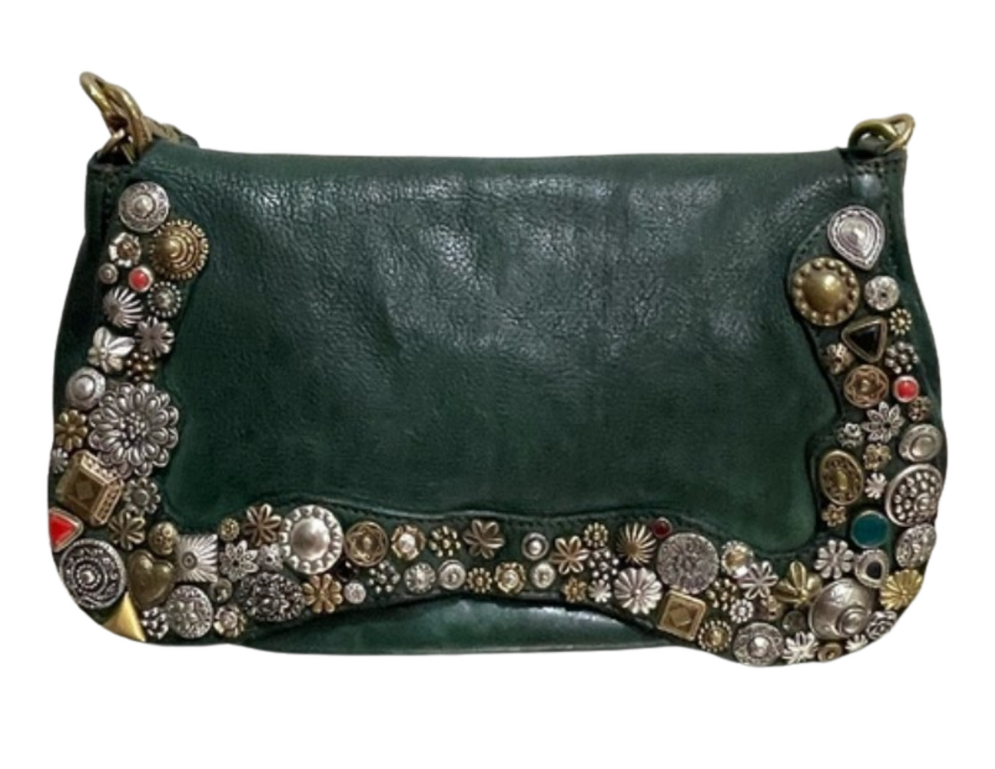 Campomaggi Green Jeweled Bag