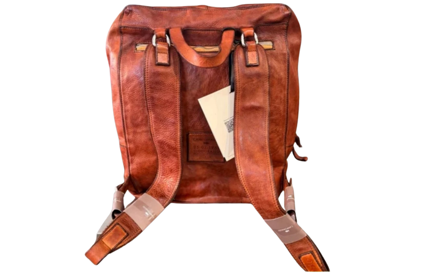 Cognac Campomaggi Zaino Vacchetta Backpack