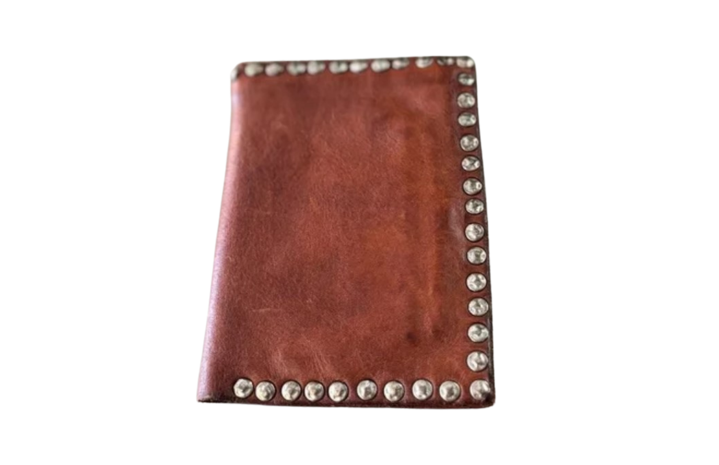 Cognac Campomaggi Studded Wallet