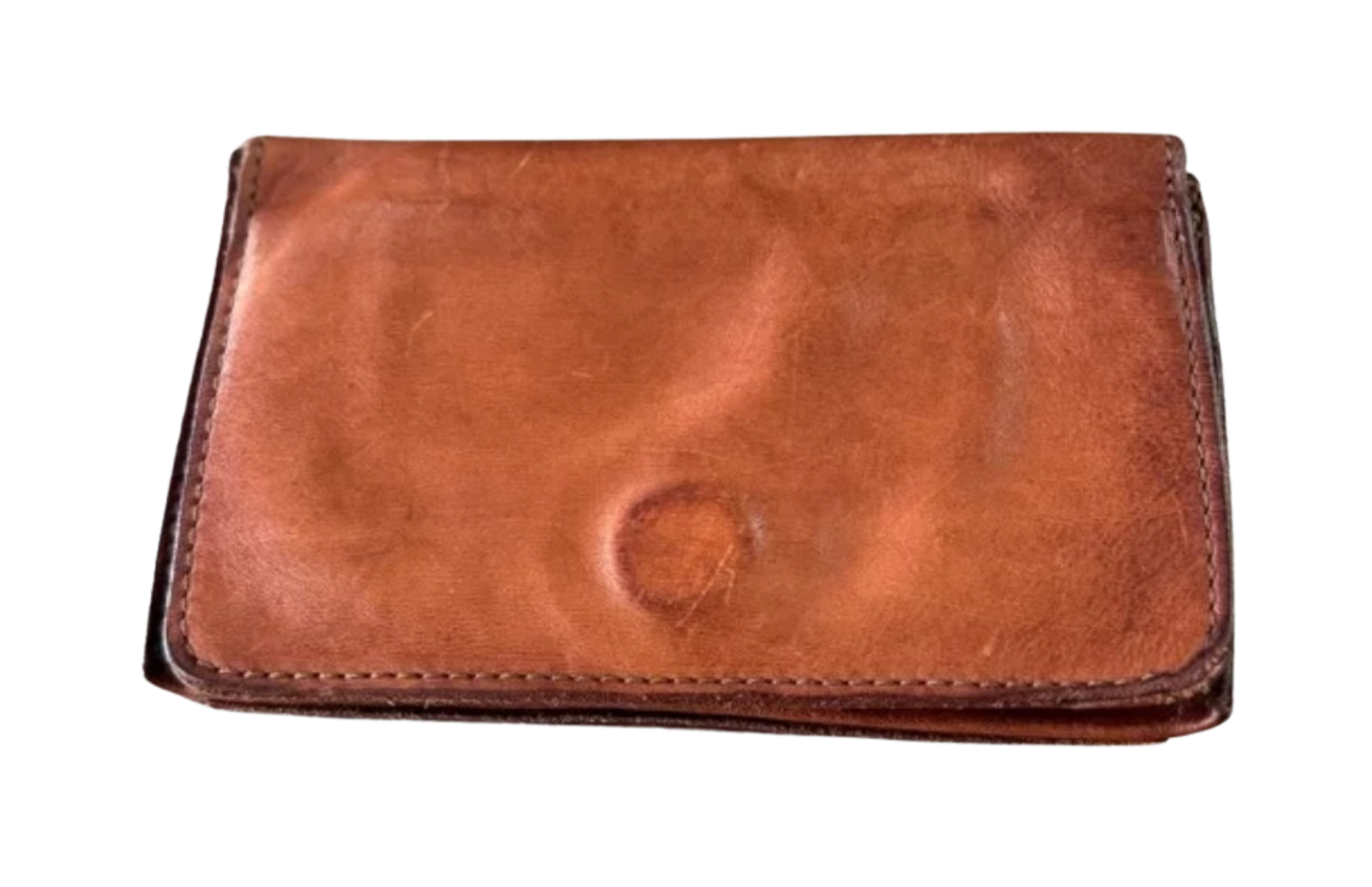 Cognac Campomaggi Magnet Snap Wallet