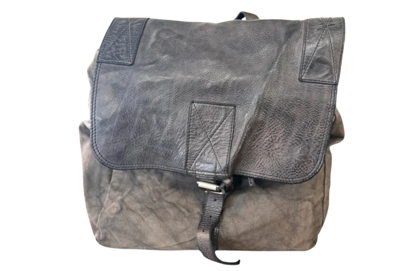 Campomaggi Zaino Canvas Military Backpack in Grigio