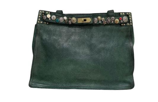 Campomaggi Green jeweled Bag