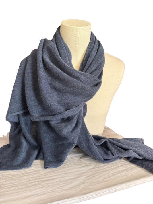 Dark Gray Large Botto Giuseppe Scarf