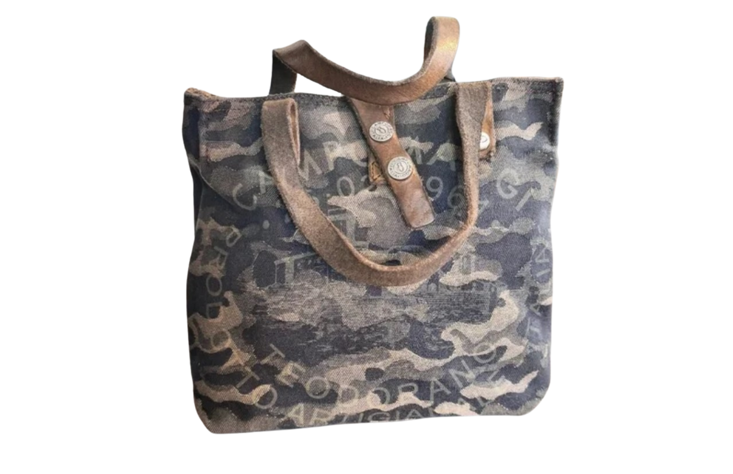 Camouflage Campomaggi Canvas Shoulder Bag