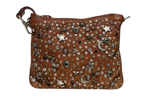 Brown Leather Embellished Campomaggi Bag