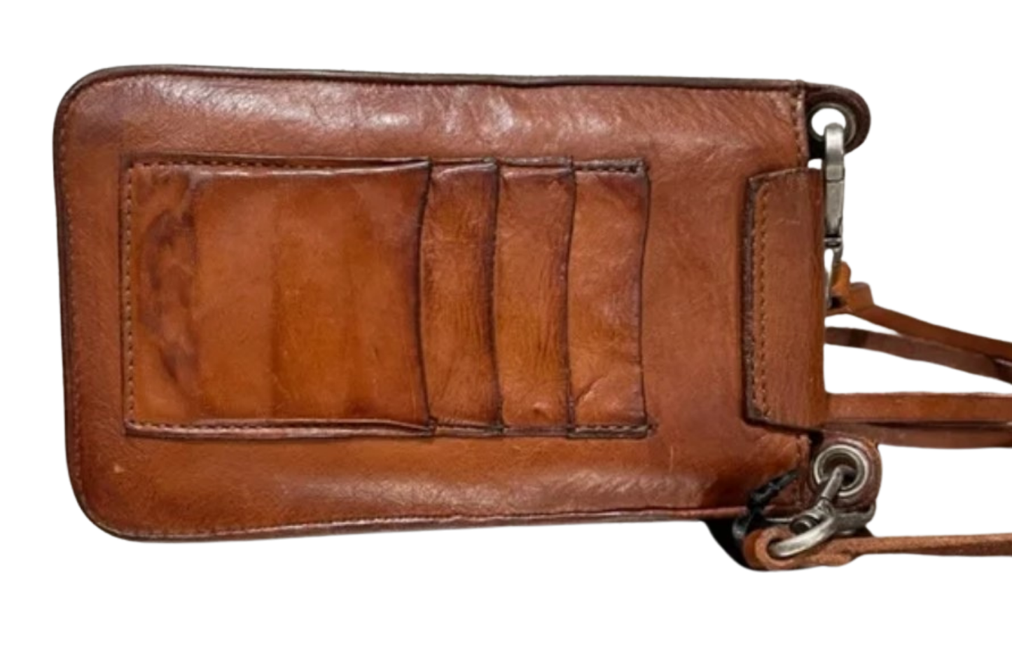 Brown Leather Campomaggi Phone Holder & Wallet