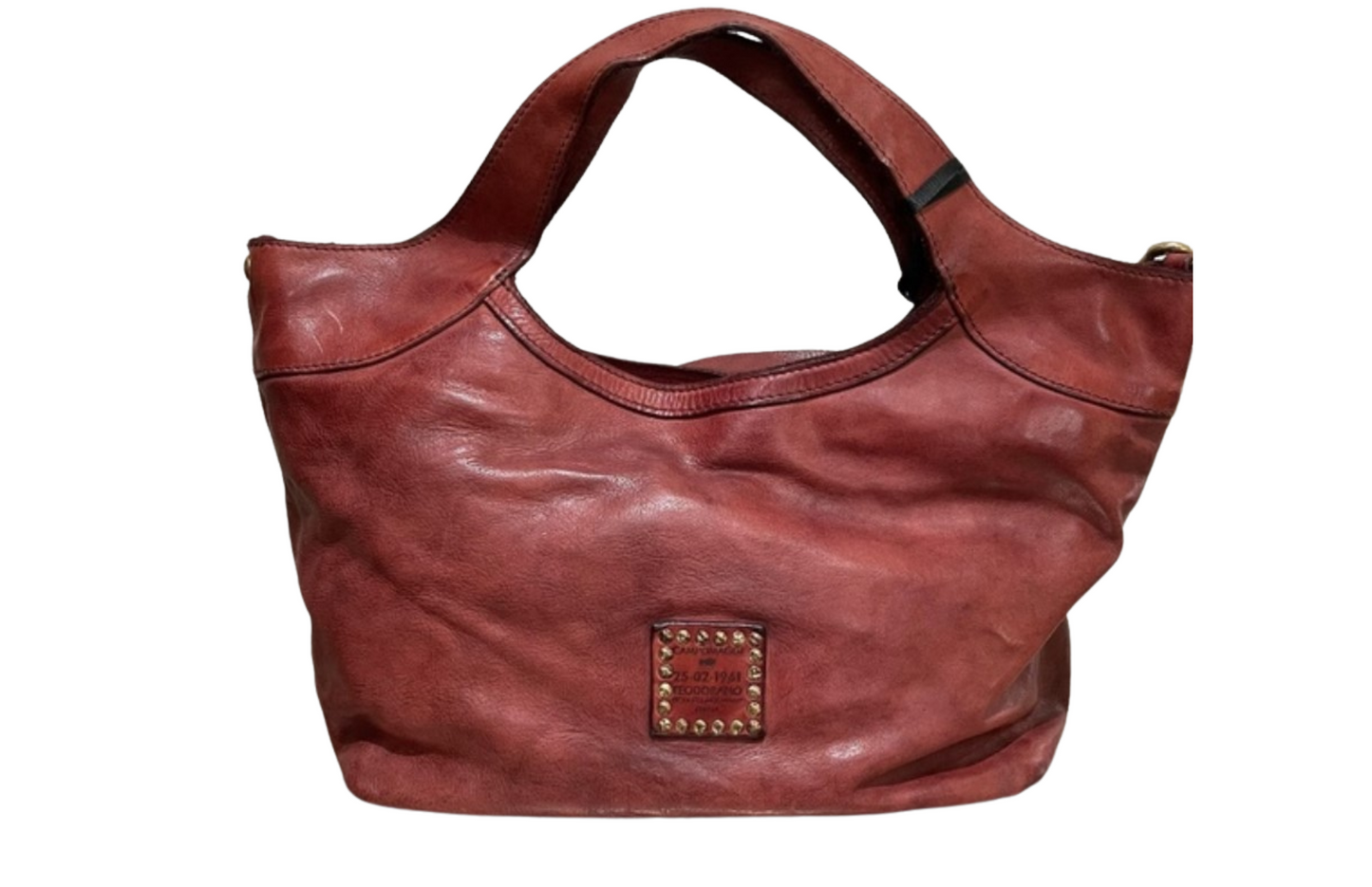 Red Woven leather Campomaggi Bag