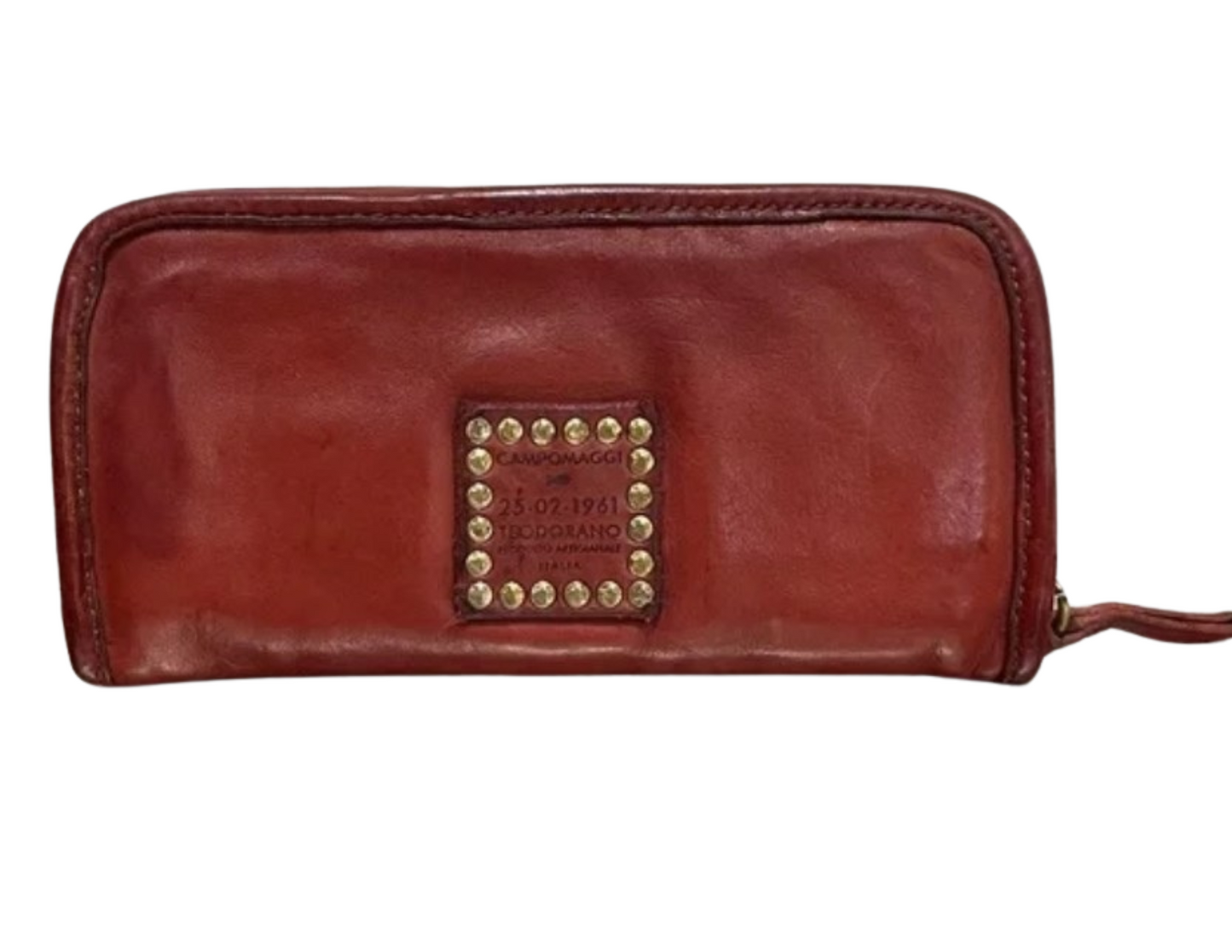 Red Embellished Campomaggi Wallet