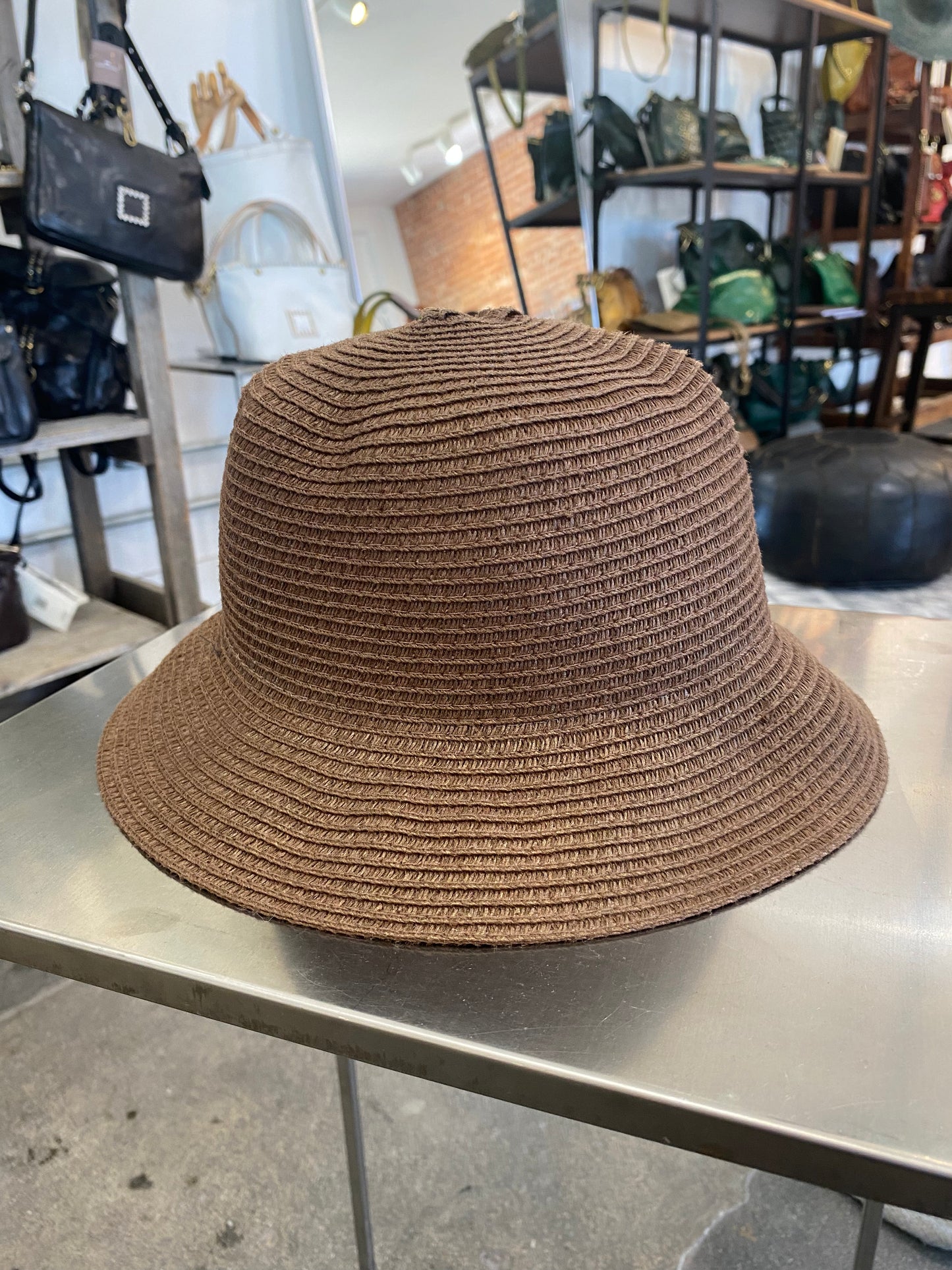 Brown Bucket Hat